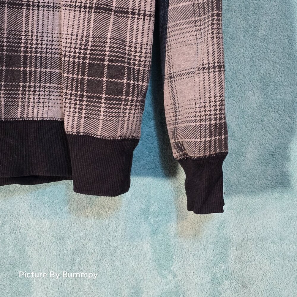 Y2K Vintage Southpole grey and black plaid full-zip hoodie - Picture 9 of 10